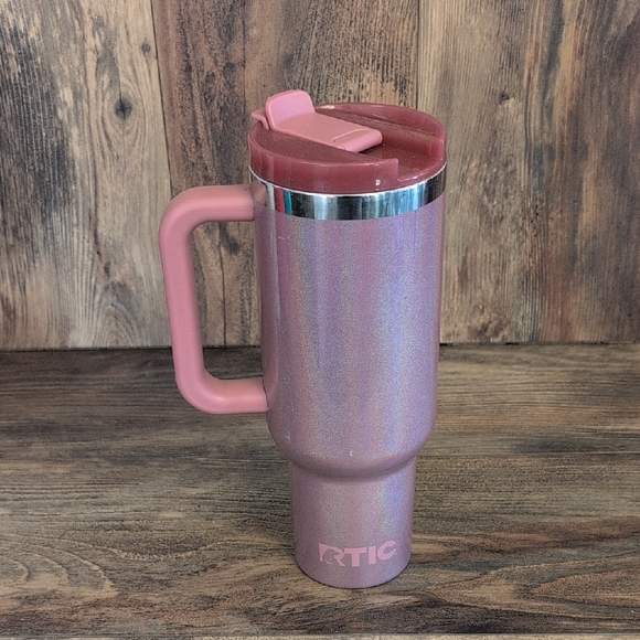 RTIC Pink 40oz Road Trip Tumbler Travel Mug                                  AA7 - Picture 1 of 9